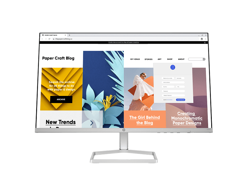 HP Series 5 23.8" FHD Monitor - 524sf