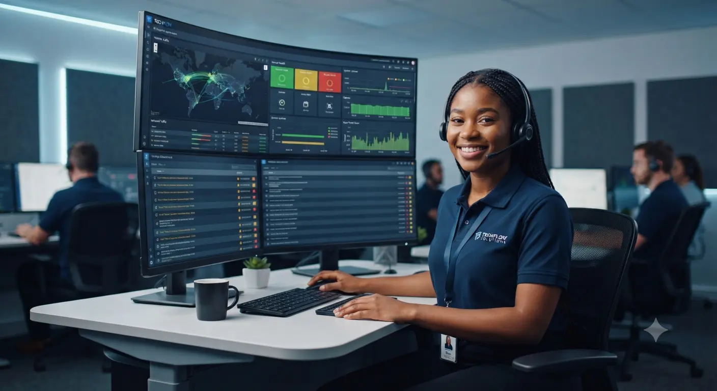 DS Africa managed services support agent monitoring server infrastructure